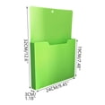thumbnail image 3 of yuHome Magnetic Wall File Organizer A4 File Holder with Hanging Hole for Fridge Metal Cabinet Locker | Expanding Pocket Storage for Documents Mountable Wall Pocket, 3 of 10