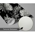 thumbnail image 6 of S4Sassy Tropical Leaf Wallpaper Black Wall Covering, 25" x 240" Self-Adhesive Textured Vinyl Wallpaper, Decorative Wall Wrap, Easy DIY Decor For Bedroom, Living Room, Cabinets, Living Spaces, 6 of 9