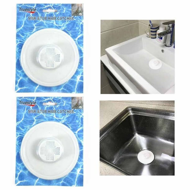 2 Hair Tub Catcher Bath Shower Trap Drain Clean Clogs Filter Cover Bathtub Sink Walmart Com Walmart Com