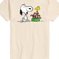thumbnail image 3 of Peanuts - Snoopy Woodstock Candy Canes Christmas - Men's Short Sleeve Graphic T-Shirt, 3 of 6