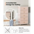 thumbnail image 4 of Pellebant Pink 5 Drawer Vertical Dresser Storage Tower Chest, 4 of 8