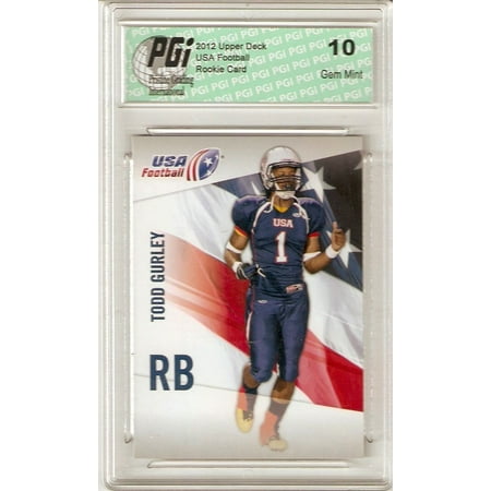 Todd Gurley 2012 Upper Deck Usa Football #47 Very 1st Rookie Card PGI 10