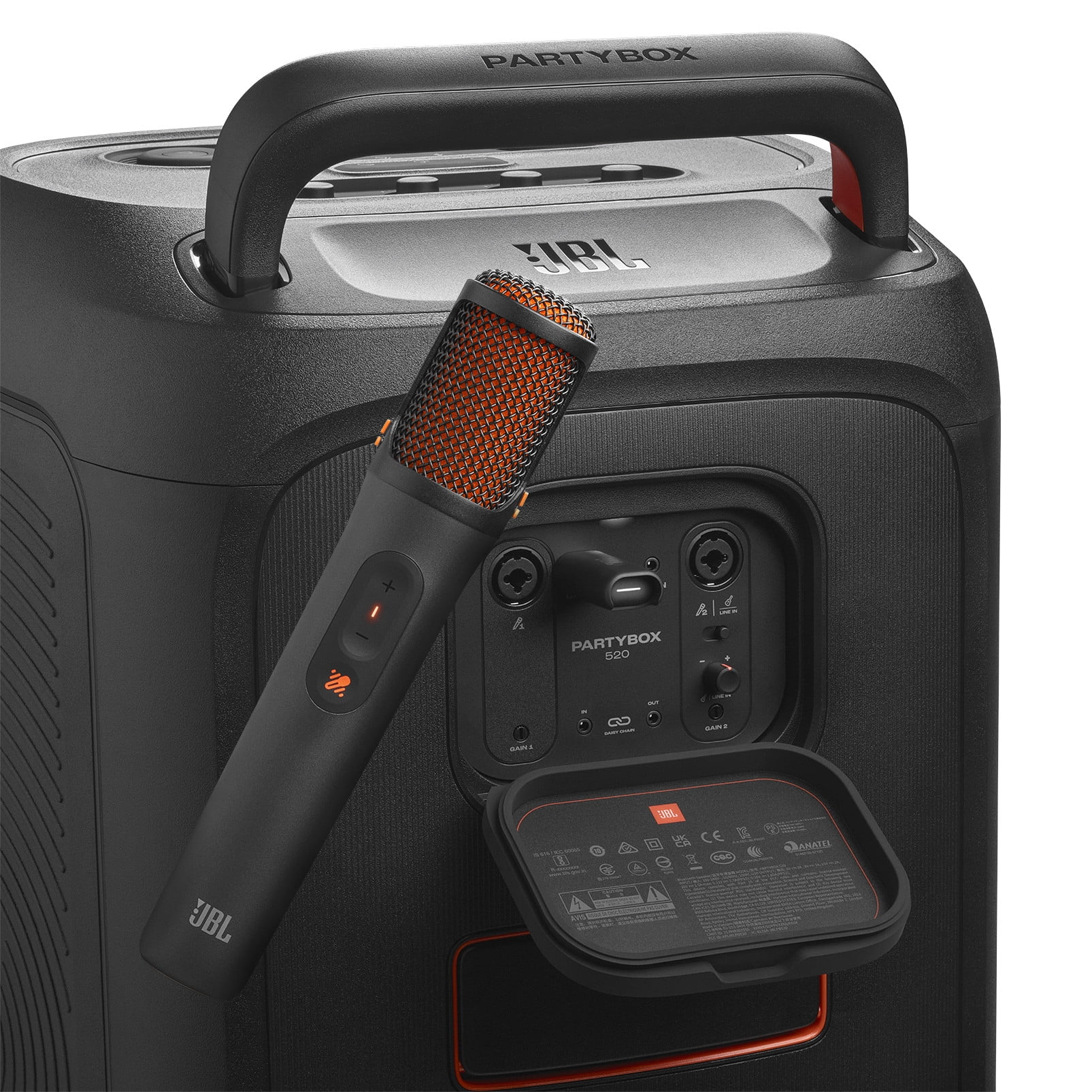 JBL EasySing Mics - Two wireless AI-powered microphones with real-time vocal removal - Black