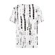 thumbnail image 5 of Fiudx Ofertas Del Día Blusa de Manga Corta Estampada a La Moda para Mujer, Blusas Informales con Cuello Redondo, 5 of 5