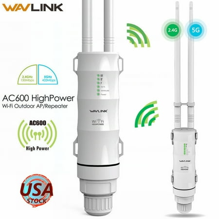 Wavlink 2.4G/5G 300Mbps/450Mbps Wavlink AC600/N300 Wireless Outdoor Repeater/AP& WiFi Signal Boosters&Ranger