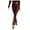 Wine, variant on Women's Pants Cwork Pu-Leather Solid Color With Slit Legs And High Waist Trousers