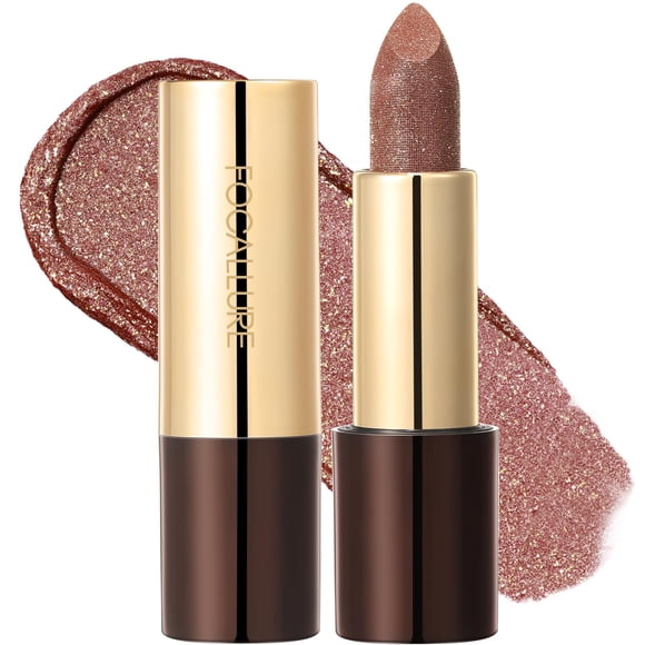 FOCALLURE Glisten Opal Shine Lipstick Color de labios de alto impacto Bálsamo labial hidratante con color Fórmula ligera e hidratante para el cuidado de los labios SWEET KARMA