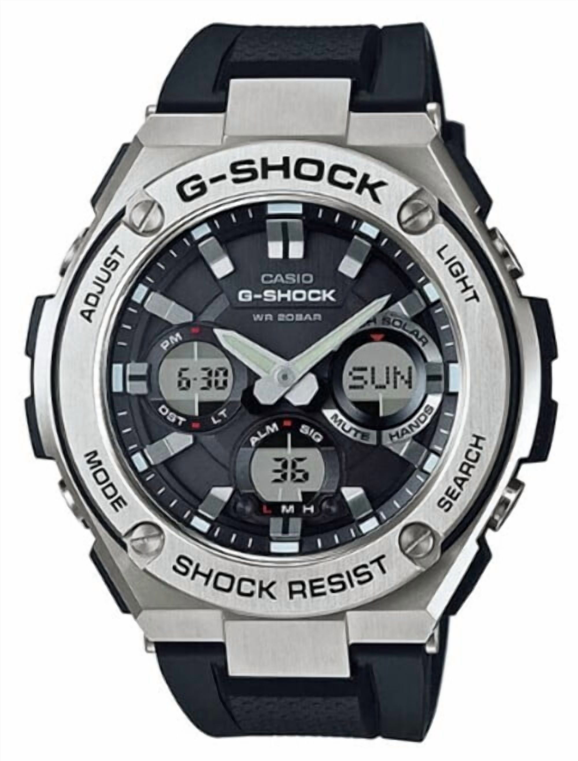 メンズG-SHOCK G-STEEL CASIO 電気ソーラー　ホワイトGOLD G-SHOCK】G-STEEL(Gスチール) / 電波ソーラー / GST-W300-7AJF