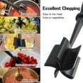 thumbnail image 6 of Handheld Meat Chopper for Beef, Heat Resistant Meat Masher for Meat, 5 Curved Blades Ground Beef Smasher, Meat Spatula Chopper, Non Stick Hamburger Chopper, Mix and Chop Kitchen Tool, 6 of 9