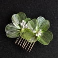 thumbnail image 4 of TNOBHG Retro Wedding Hair Clip Korean Style Bridal Hair Comb Flower Decor Anti-slip Design Hair Clip Retro Wedding Headwear Hair Accessories Hair Comb, 4 of 8