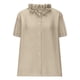thumbnail image 5 of Blusas para mujer,Blusa de encaje con botones para mujer, cuello redondo, manga 3/4, poliéster, ideal para uso diario, sopatenor, 5 of 9