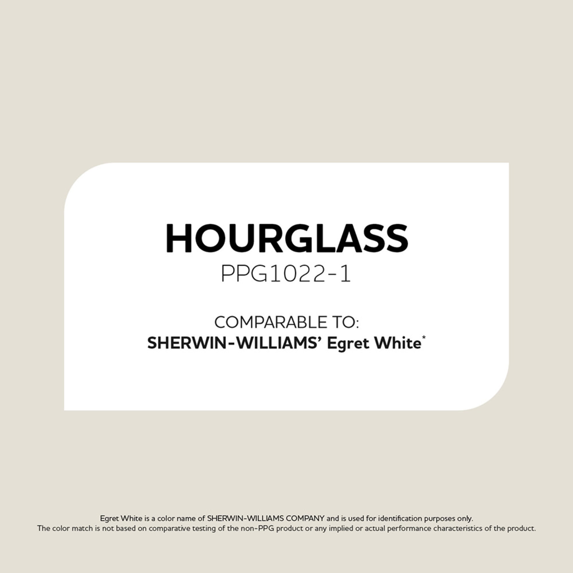 Glidden HEP Hourglass / Off-White Satin Exterior Paint with Primer, 1 Quart