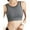 Gray, variant on Women's Sports Bras Comfy Soft Padded Wireless Quick Dry Full Coverage T Shirt Bra Active Yoga Fitness Running Bralette for Push Up Medi Support Sleeping with Removable Chest Pad, Full Cup, S-2XL