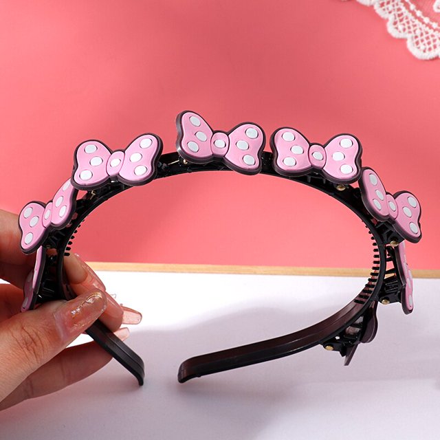 Diademas de dibujos animados para niña, diadema con lazo de flores, Tiara, tocado de moda, accesorios para el cabello, regalo, novedad