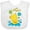 AA-White, variant on Inktastic Quack Quack Cute Duckling with Flowers Boys or Girls Baby Bib