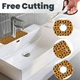 thumbnail image 3 of Pofeuu Chocolate Plaid Sunflower Print Splash Guard for Sink Faucet Sink Gadgets-Splash Guard Behind Faucet Drip Catcher for Kitchen, Bathroom,Sink Mat, 3 of 7