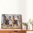 thumbnail image 4 of Naloa Cute Bulldogs Apply Print Canvas Picture,Wall Pictures, Modern Decorative Poster,Art Prints for Bedroom, Toilet, 40 x 30 cm, Built-in Wooden Frame, 4 of 6