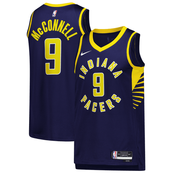 Unisex Nike T.J. McConnell Navy Indiana Pacers Swingman Jersey - Icon Edition
