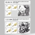 thumbnail image 2 of YAOMOBB Beginner Writing Pen Waterproof Fineliner Set with 12 Different Line Widths Artists Illustration Sketching Felt Tip Pens, 2 of 5