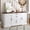 White, variant on CQSXDA 63 Inch Farmhouse Barn Door Storage Cabinet With Two Drawers, Adjustable Shelves For Kitchen, Living Room & Dining Room