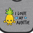 thumbnail image 4 of Inktastic I Love My Auntie with Pineapple Boys Baby Bib, 4 of 4
