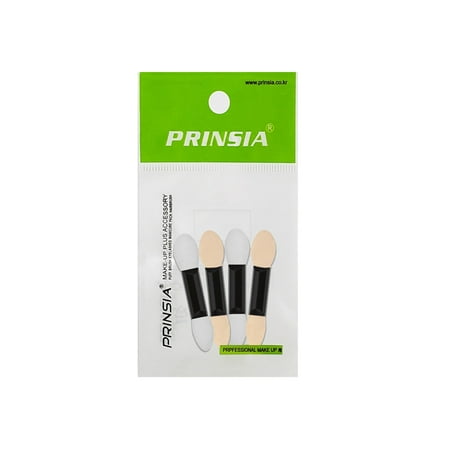 Prinsia Double Sponge Eyeshadow Tip Applicator with Clear Container (4