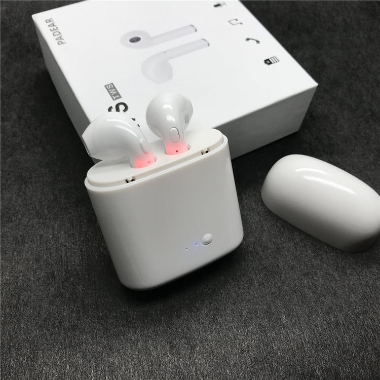 Wireless Bluetooth Earbuds Headphones Stereo In-Ear Earpieces Earphones Hands Free Noise Cancelling for iPhone X 8 8plus 7 7plus 6S Samsung Galaxy S7 S8 IOS Android Smart Phones