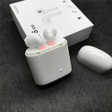 Noise Reducing Earphones Wireless Bluetooth Earbuds Headphones Stereo In-Ear Earpieces Earphones Hands Free Noise Cancelling for iPhone X 8 8plus 7 7plus 6S Samsung Galaxy S7 S8 IOS Android Smart Phones ()