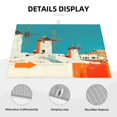 thumbnail image 3 of Sikiie Colorful Greek Windmills Dish Drying Mat, Kitchen Counter Mat, Self Drying Mat for Kitchen Counter Dish Drying Pad ,for Dishes, Utensils, Pots and Pans(24" x 18"), 3 of 7