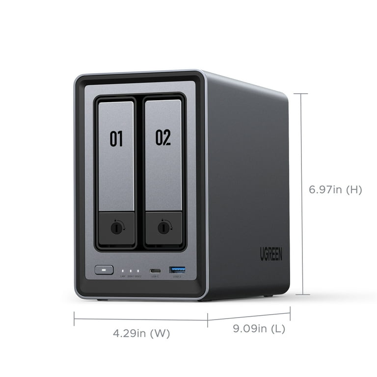2-Bay NAS Storage for Home & Office | 4K Media Server