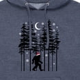 thumbnail image 3 of Instant Message - Sasquatch Santa Hat - Men's Pullover Hooded Fleece Sweatshirt, 3 of 7