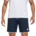 thumbnail image 6 of Besolor Men's Running Shorts Wide Leg Elastic Drawstring Waist Thin Breathable Summer Beach Casual Workout Shorts with Pocket(Medium,Navy), 6 of 6