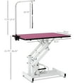 thumbnail image 4 of Demi Bonn 42" Pet Grooming Table for Dogs, Adjustable Heavy Type Hydraulic Grooming Table with Adjustable Arm, Pink, 4 of 11