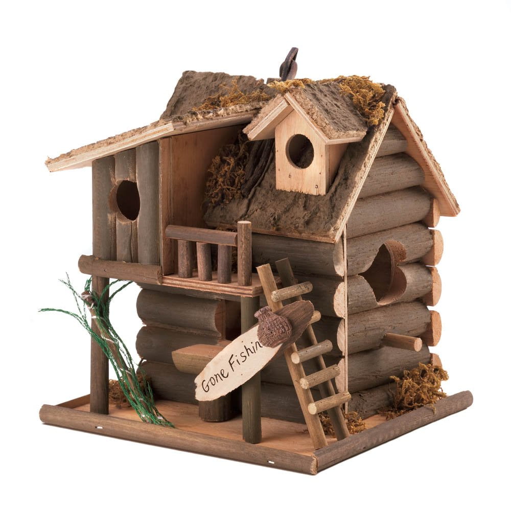 Modern Birdhouse, Cute Wooden Hanging Outdoor Birdhouse by Songbird Valley