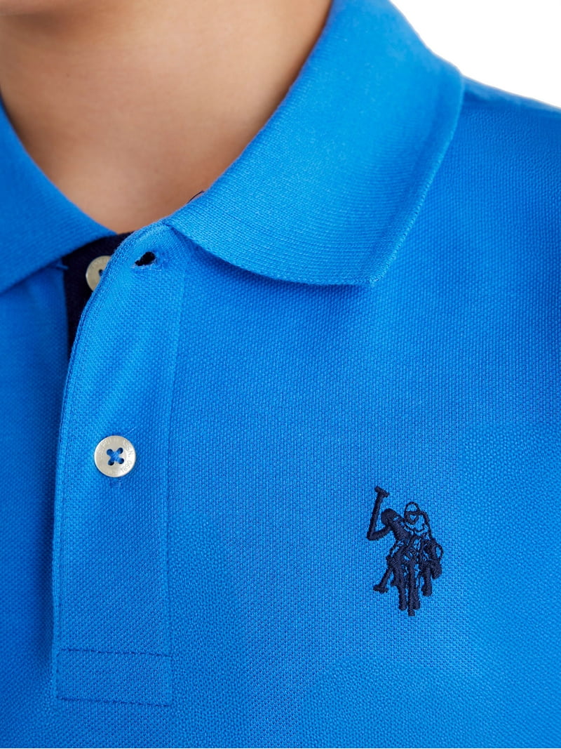 U.S. Polo Assn. Boys Short Sleeve Pique Polo Shirt, Sizes 4-18