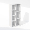 thumbnail image 1 of Furinno Reed 7-Cube Multipurpose Open Shelf Clothing & Closet Storage Organization, White, 1 of 1
