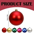thumbnail image 6 of 4.7'' Christmas Ball Ornaments - Large Christmas Ornaments,1Pcs Shatterproof Plastic Christmas Ornaments Hanging Ball Decorations for Xmas Tree, Holiday, Wedding, Party(Z1-Red), 6 of 6