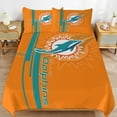thumbnail image 5 of Miami Duvet Cover 3 Piece Bedding Set Football Comforter Cover Set Soft Duvet Cover with Pillowcase (no quilt) 79"x90", 5 of 6
