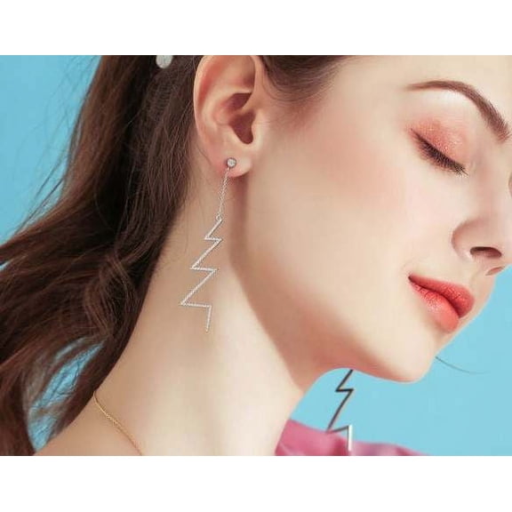 Half Tree Hanging Earrings