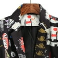 thumbnail image 4 of Qertyioot Men's Blazer Suit And Winter New Printing Trendy Fashion Jacket, 4 of 7