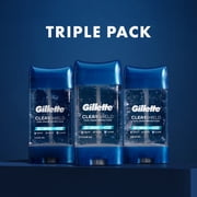 Gillette Antiperspirant and Deodorant for Men, Clear Gel Arctic Ice Scent Triple Pack, 3.8oz