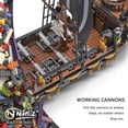 thumbnail image 3 of Kit de bloques de construcción Nifeliz Black Hawk Pirates Ship 1352 piezas, 3 of 7