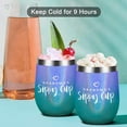thumbnail image 5 of Gifts for Grandma, Grandma''s Sippy Cup Wine Tumbler, Birthday Mother''s Day Gifts for Grandma Grandmother New Best Grandma Nana, 12 Oz Insulated Stainless Steel Tumbler with Straw, Glitter, 5 of 6