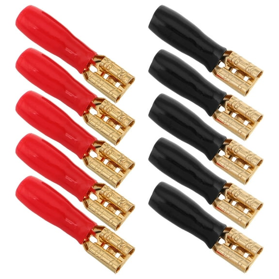 BESTONZON 10Pcs Electrical Insulated Spade Wire Connectors for Car Audio