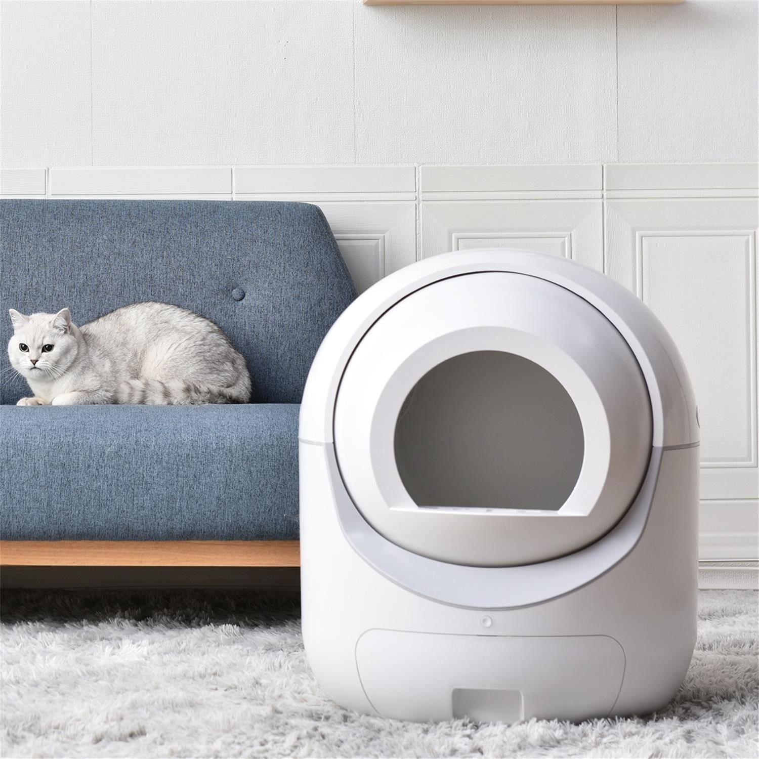 Pefilos Self -Cleaning Cat Litter Box for Multiple Cats , No Scooping Automatically Cat Litter Boxes for Indoor Cats, Secure,Odor Removal , App Control Cat Litter Box for Kittens with Lid Pefilos Self -Cleaning Cat Litter Box for Multiple Cats , No Scooping Automatically Cat Litter Boxes for Indoor Cats, Secure,Odor Removal , App Control Cat Litter Box for Kittens with Lid