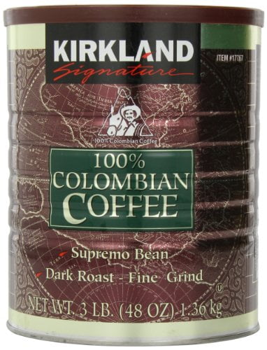 Signature 100% Colombian Coffee Supremo Bean Dark Roast-Fine Grind, 3 Pound : Ground Coffee