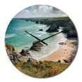 thumbnail image 2 of Designart "Expansive Coastal Views IV" Coastal Oversized Wall Clock, 2 of 5