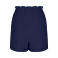 thumbnail image 6 of HomeDM Women's Shorts with Pockets, Casual Elastic Waist Loose Fit Lounge Shorts - Blue/2XL, 6 of 6