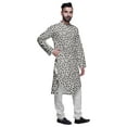 thumbnail image 2 of Atasi Printed Long Sleeve Kurta With Pajama Set For Men Summer Clothing, 2 of 4