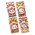 thumbnail image 4 of Rongfmy 4pcs Chinese Red Envelopes, Festival Supply with Designs, Red Packet, Packing B, 4 of 9